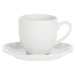 Set da 6 Tazza Caffe' Villadeifiori La porcellana bianca