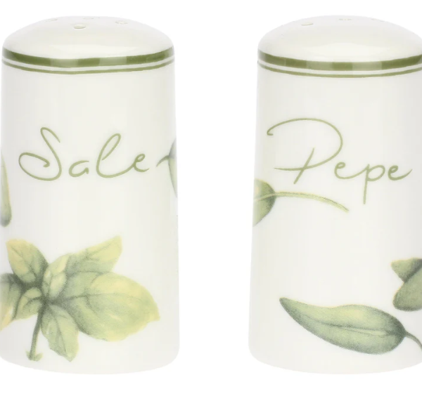 Set sale e pepe La porcellana bianca