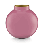 Vaso in metallo rosa 17cm