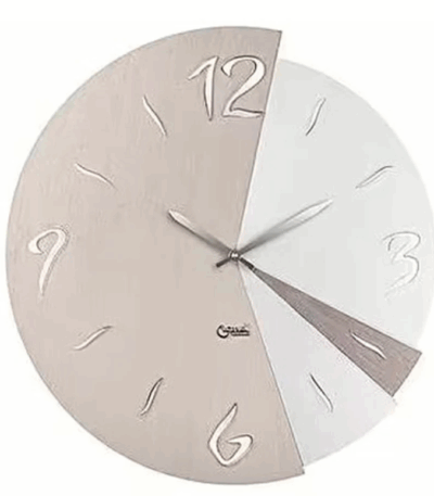 orologio da parete quarzo tortora perla di Lowell