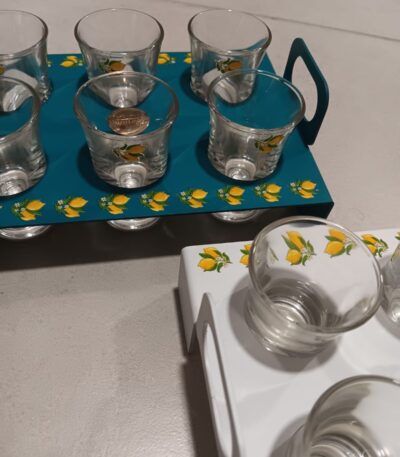 Set 6 bicchierini con decoro limoni di Baratti
