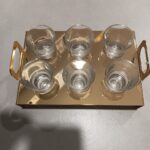 Set 6 bicchierini con vassoio Baratti