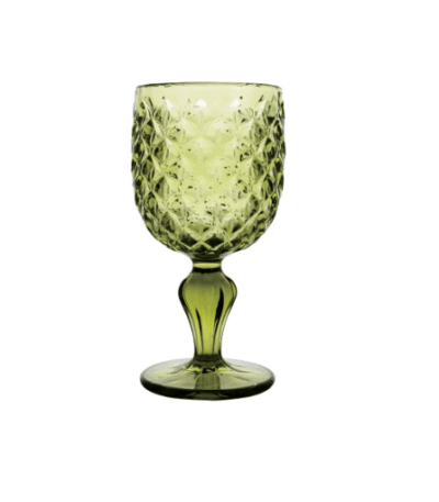 BRANDANI - Calice scudo set 6 pz verde vetro