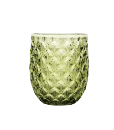 Bicchere scudo set 6 pz verde vetro Brandani
