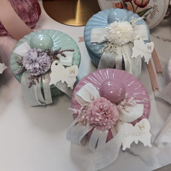 Candela con dalia Fiore di Lena