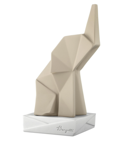 Elefante origami nocciola h16 cm Bongelli