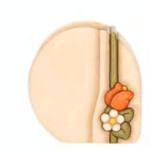Porta penne in ceramica Country Bloom