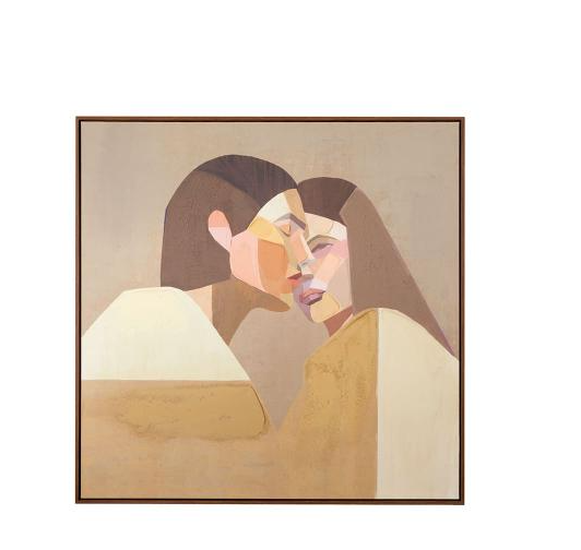 Quadro con cornice 100x100 L'oca Nera