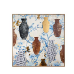 Quadro con cornice 100x100 L'oca nera