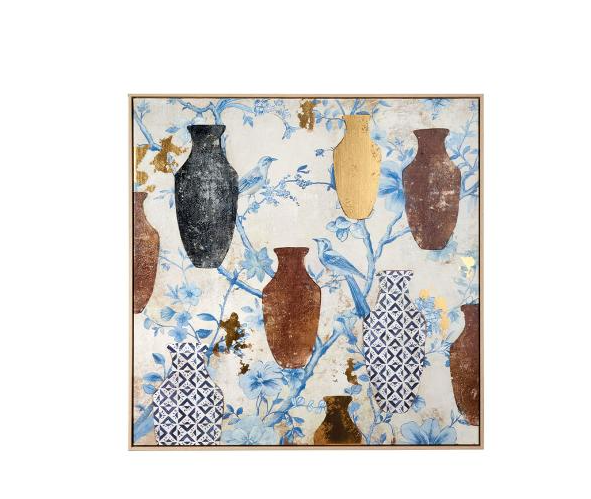 Quadro con cornice 100x100 L'oca nera
