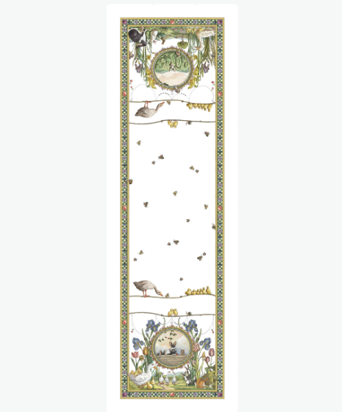 Runner 50x170cm Bunny Garden Tessitura Toscana