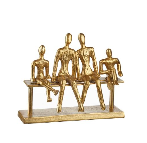 Scultura ricordo di famiglia L'oca nera