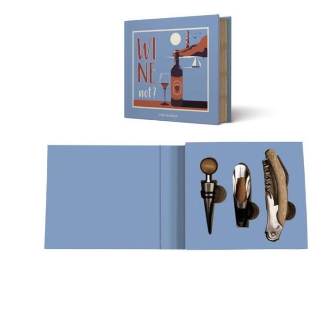 Set 3 pezzi vino GIFT NOVEL Easy Life Set 3 pezzi vino GIFT NOVEL Easy Life