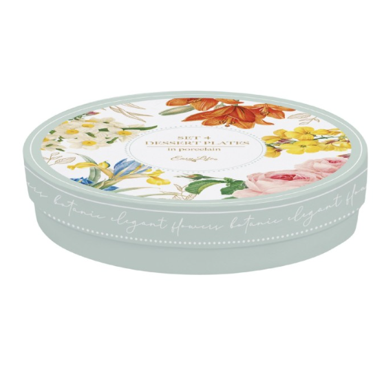 Set 4 piattini dessert Royal Blossom Easy Life