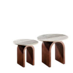 Tavolini tondi - set 2 pz