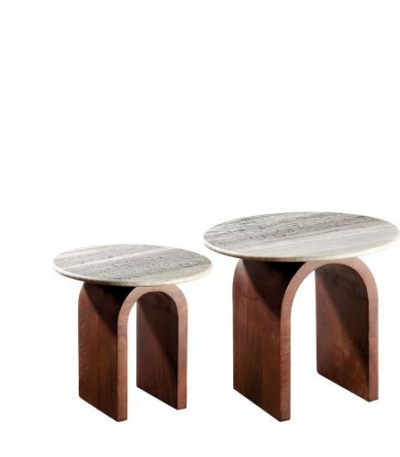 Tavolini tondi - set 2 pz