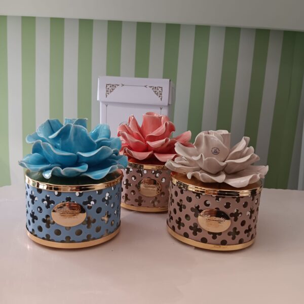 Scatola Dubai piccola con rosa di Baratti