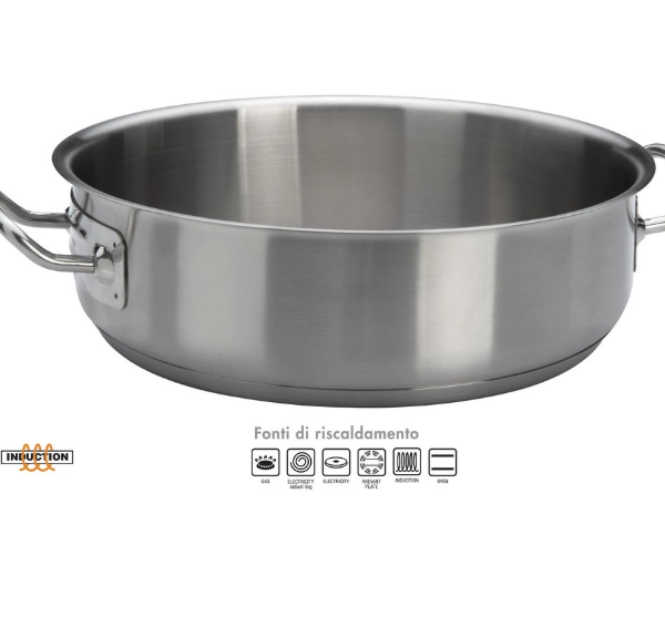 Ballarini casseruola acciaio bassa ø32