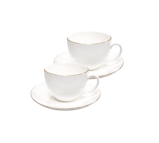 Set 2 tazze the Filo oro Brandani