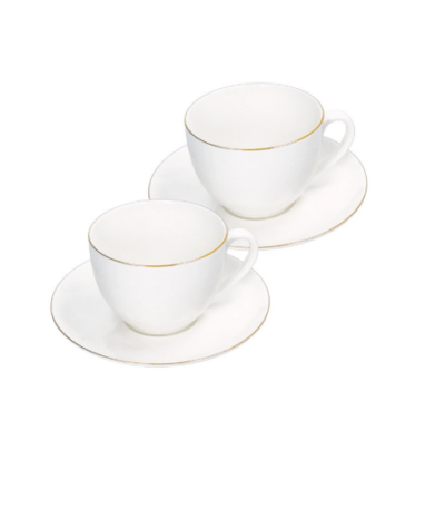 Set 2 tazzine caffè Filo oro Brandani