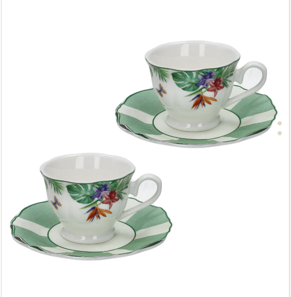 Set 2 tazzine caffè Oasi