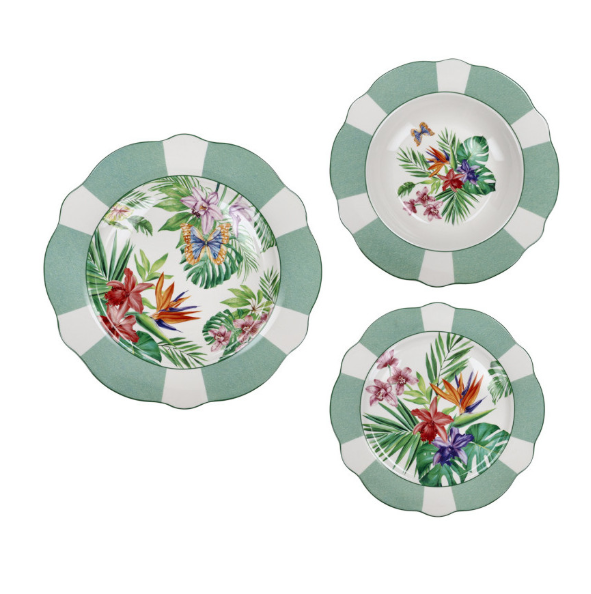 Set piatti 18 pezzi Oasi