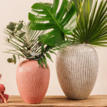 vaso anfora rigata