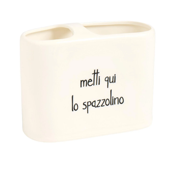 Portaspazzolino metti qui lo spazzolino Simple day