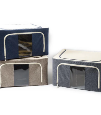 Scatola cambio stagione 50x40xh.28 grigio jeans