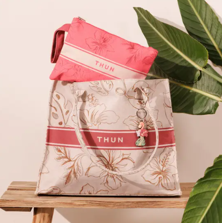 THUN - Borsa mare con pochette e charm Eleganza Esotica
