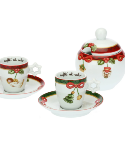 THUN - Set 2 tazzine e zuccheriera Magico Natale