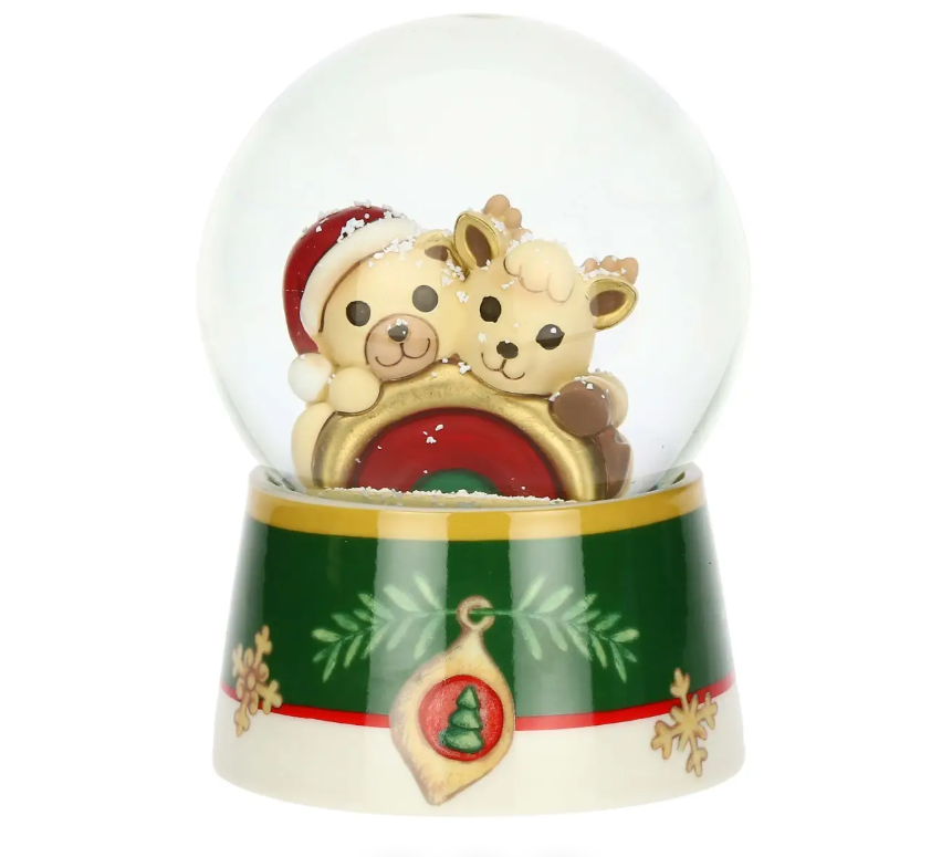 THUN - Boule de neige con Teddy e Renna Robin grande