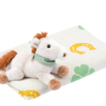 THUN -Set peluche cavallo con copertina tricot Dolce Fattoria