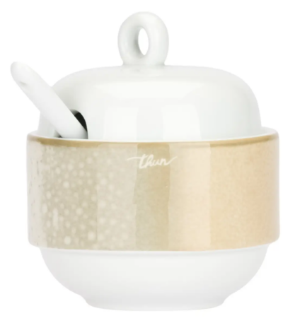 THUN - Zuccheriera con cucchiaino in porcellana New Elegance