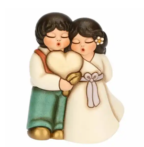 Sposini in ceramica con cuore