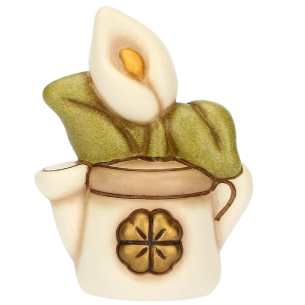 THUN - Mini annaffiatoio in ceramica con calla