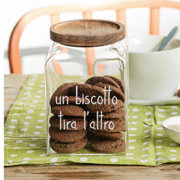 Biscottiera UN BISCOTTO TIRA L'ALTRO