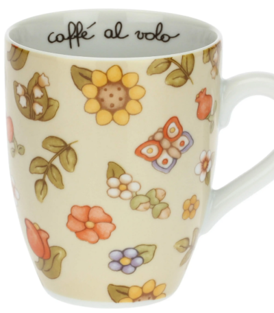 THUN - MUG IN PORCELLANA CON FIORI E GIRASOLI COUNTRY