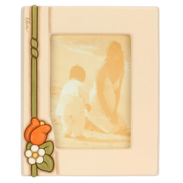 THUN - PORTAFOTO IN CERAMICA CON FIORI COUNTRY BLOOM