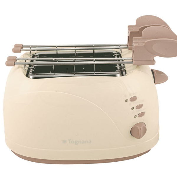 Tostapane Elettrico con Pinze Champagne