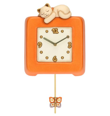 THUN - Orologio a pendolo Country con gatto (3) THUN - Orologio a pendolo Country con gatto - immagine 1