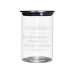 Barattolo zucchero con tappo in vetro