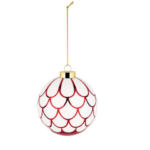 Palla di Natale Alessi con gocce rosse