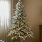 Albero di Natale Pino cortina innevato con 2500miniled h.210 d.148