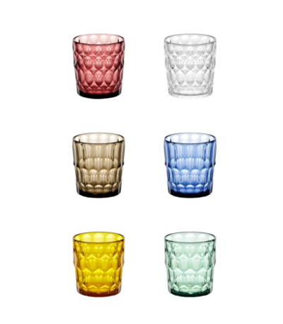 Set 6 bicchieri multicolor bassi Guzzini
