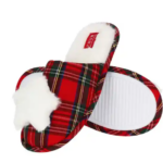 THUN - Pantofole in tartan con stella,36,37