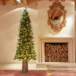 Albero di Natale pino slim H240 D90 senza luci