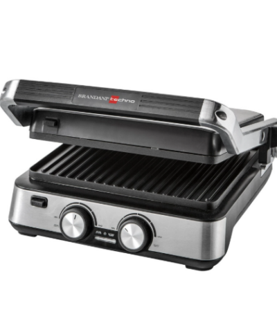 Grill apribile con doppia piastra antiaderente