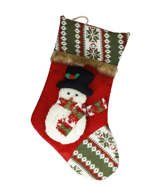 Calza befana Pupazzo di neve