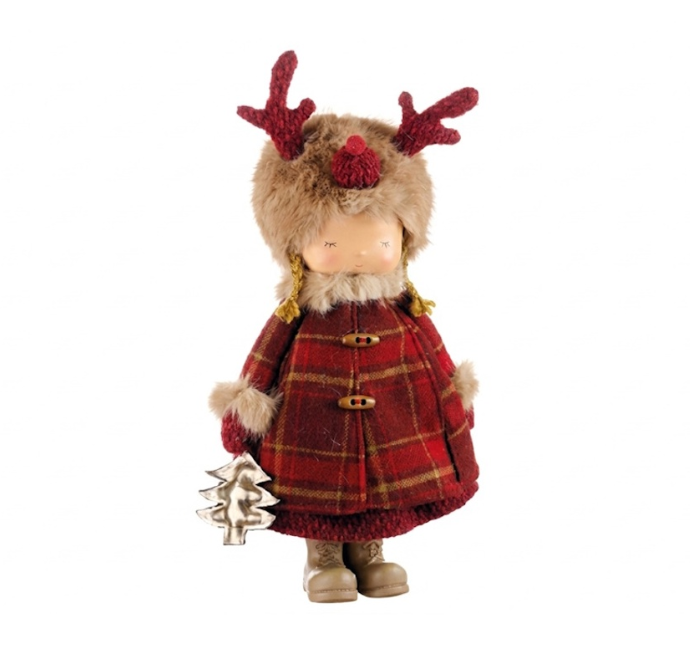 L'OCA NERA - FESTA NEL BOSCO GRANDE - BAMBINA CON ALBERO E CAPPOTTO SCOZZESE